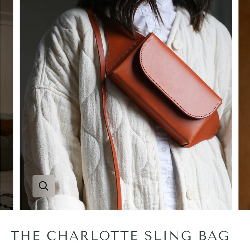Brand new with dustbag Charlotte sling bag- made in USA- top notch quality